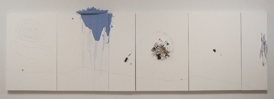 Sin título con barco azul, 2014