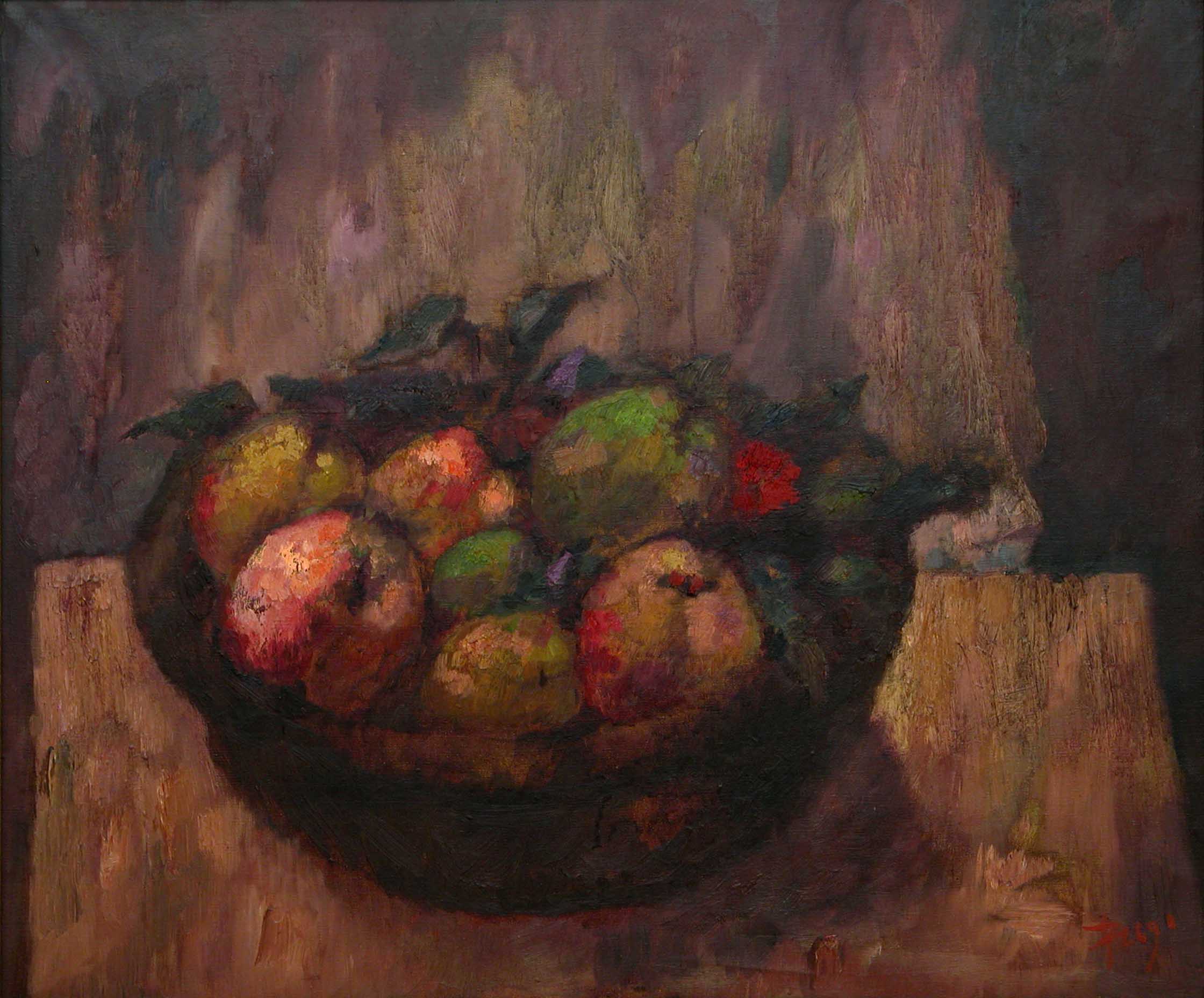 Bodegón con frutas