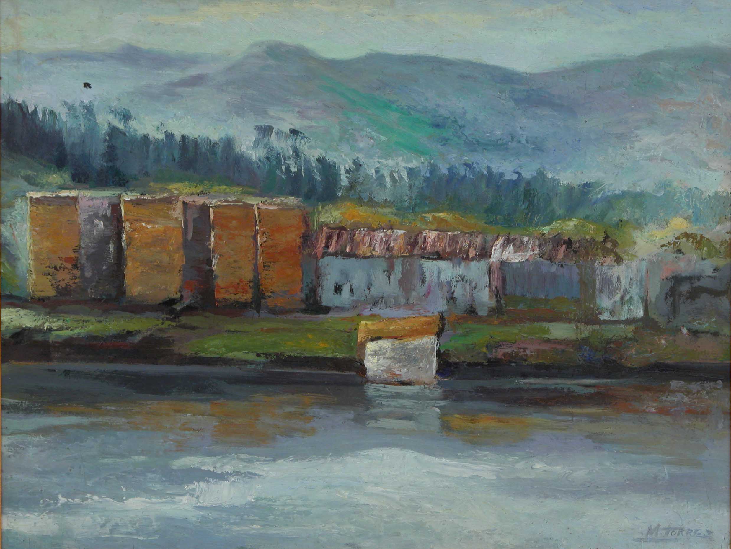 Paisaje azul